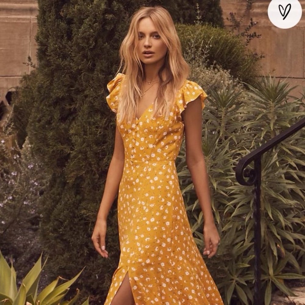 COPY - Yellow Floral Maxi Dress